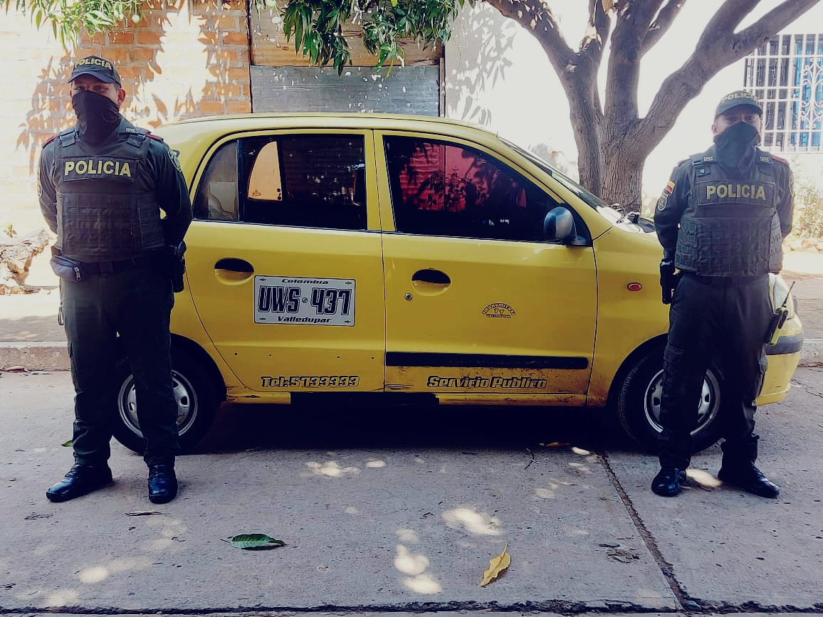 Autoridades recuperaron un taxi robado en Valledupar