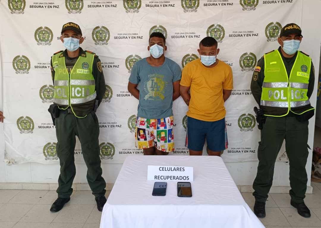 Capturan a hombres por hurto en Chiriguaná