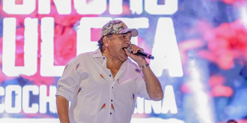 Poncho Zuleta, cantante del 2021, y comenzó el 2022 sin bajar la guardia
