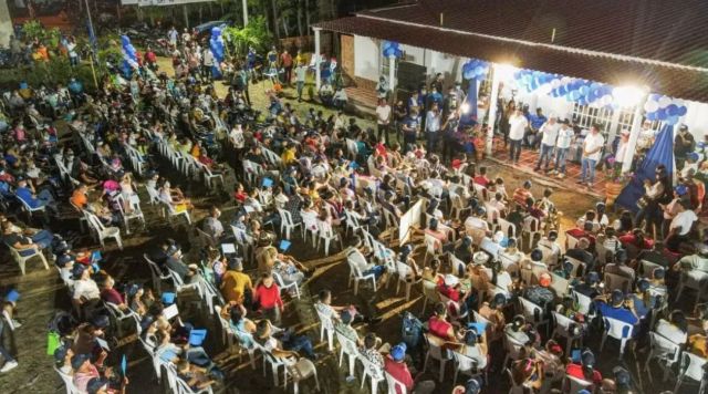 En San Alberto y San Martín se concentraron más de 3 mil personas para apoyar a CR 18