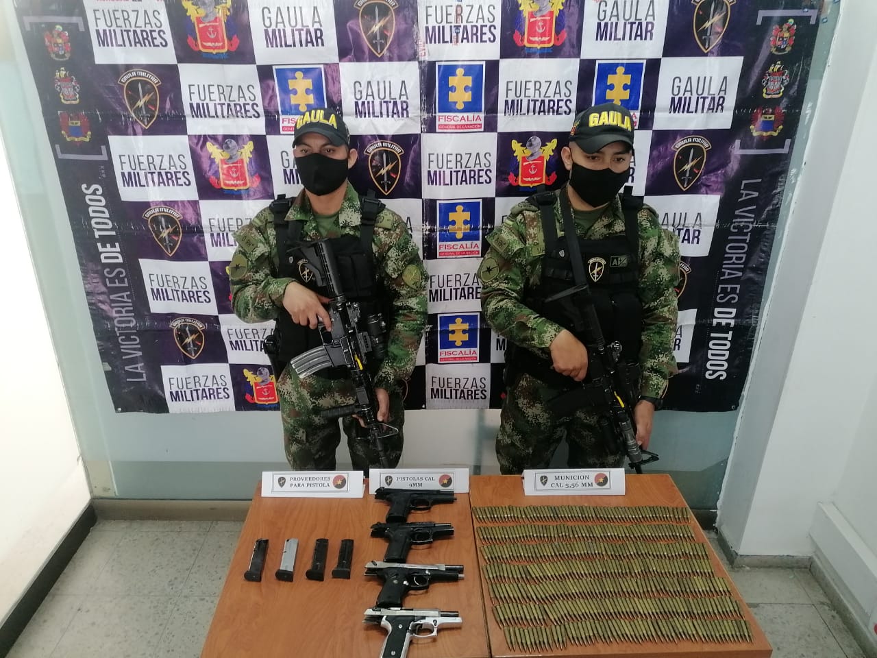 Ejército incautó armamento ilegal en una vía de Cundinamarca