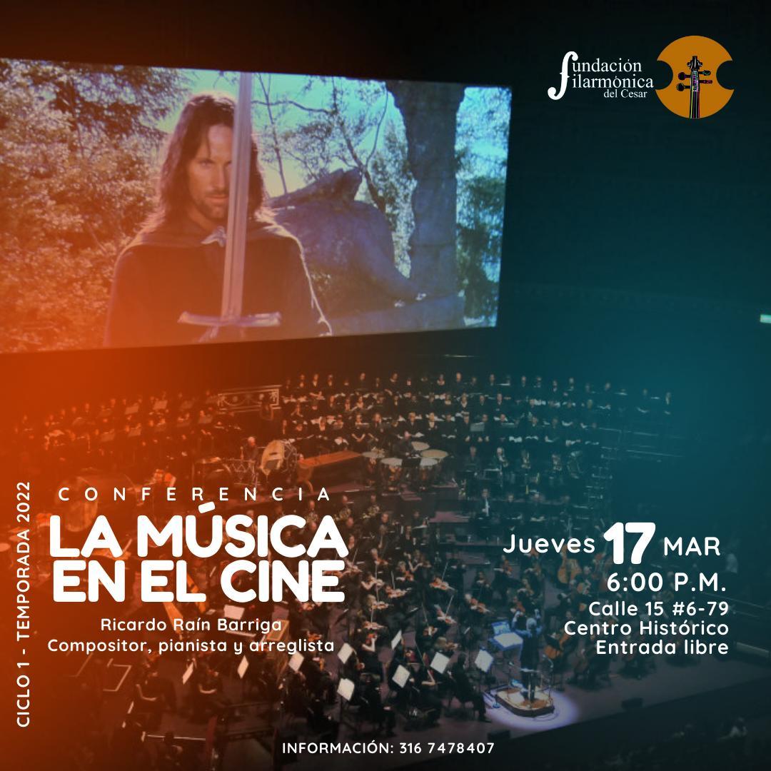 La Filarmónica del Cesar invita a la conferencia ‘La música en el cine’