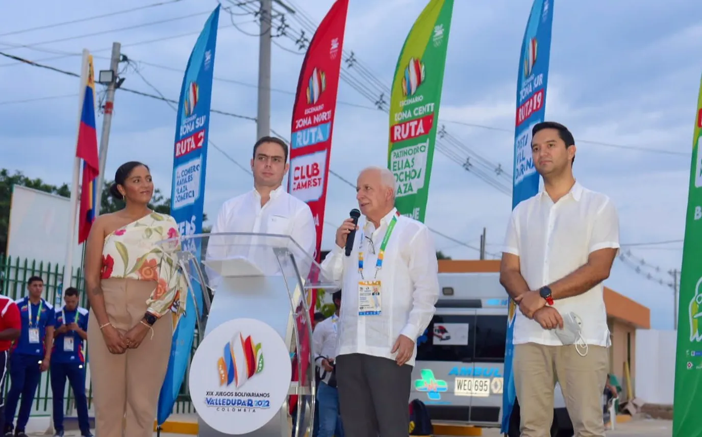 Alcalde Mello Castro y directivos de los Juegos dan bienvenida a los atletas en la Villa Bolivariana