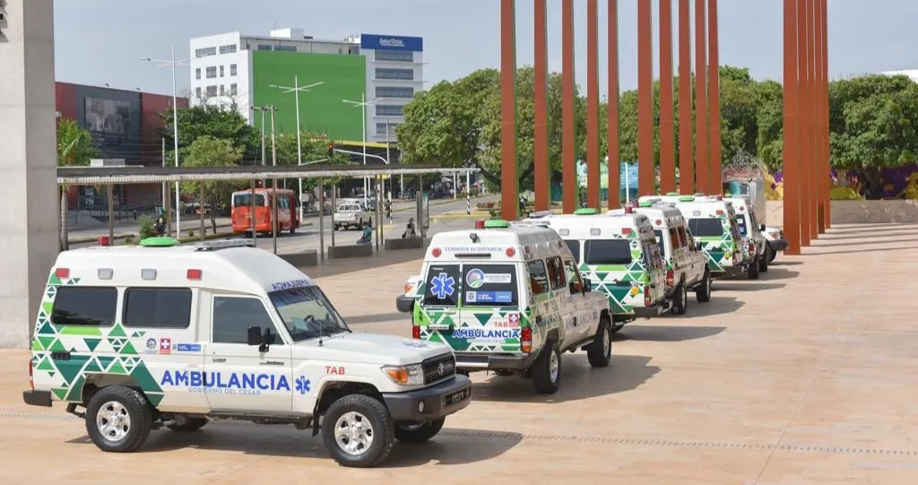 Entregarán esta semana 15 modernas ambulancias para dotación de hospitales en Cesar