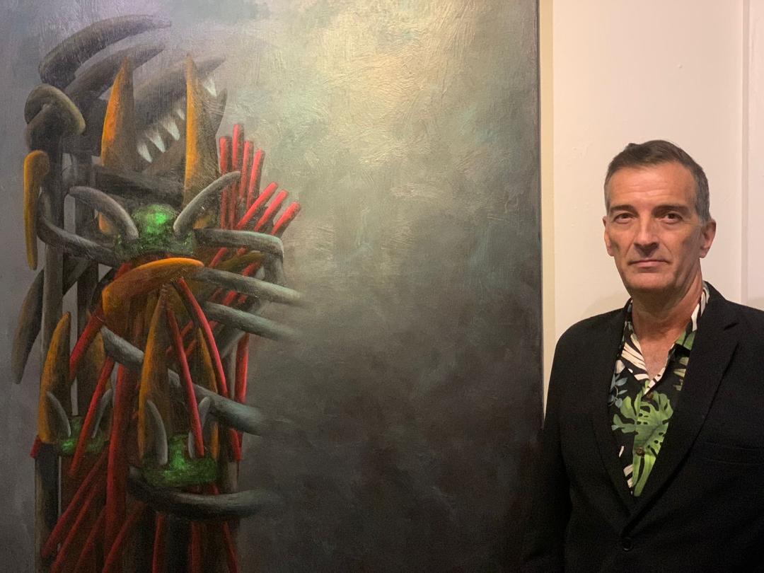 Artista cesarense expone sus obras en Museo de Guanajuato México