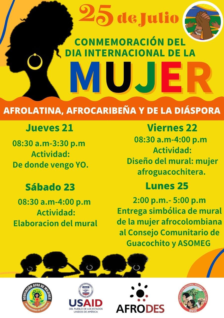 Guacochito conmemora el Día Internacional de las mujeres Afrocaribeñas, Afrolatinas y de la Diáspora
