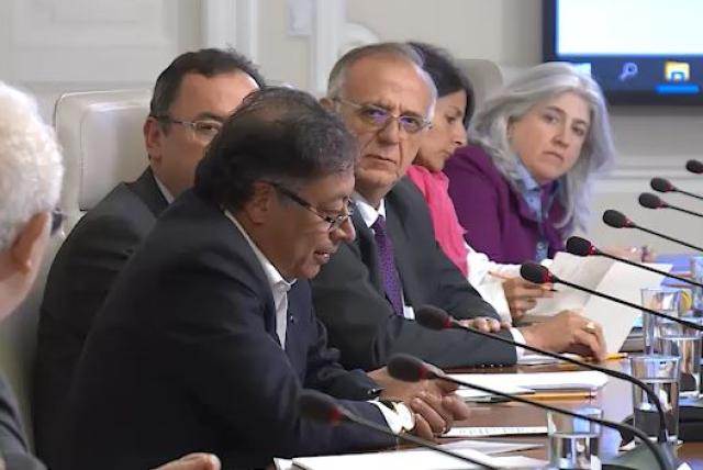 Gustavo Petro dirigió el primer ‘Consejo de Ministros’ de su gobierno