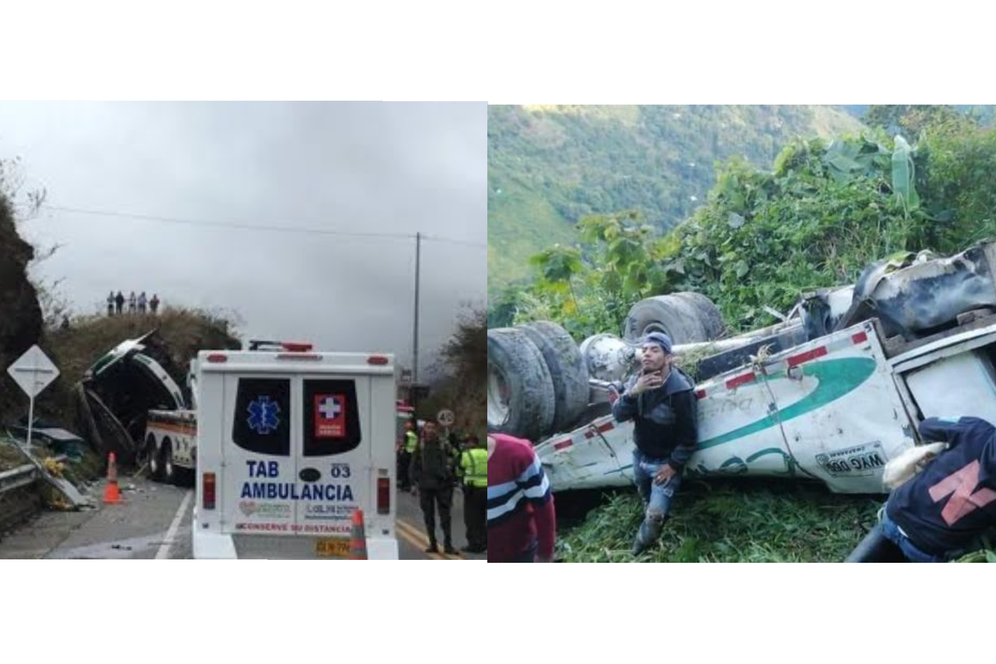12 muertos dejó accidente de tránsito en la vía Pasto – Cali, mientras en otro siniestro en Chaparral – Tolima se habla de 4 muertos y 15 heridos