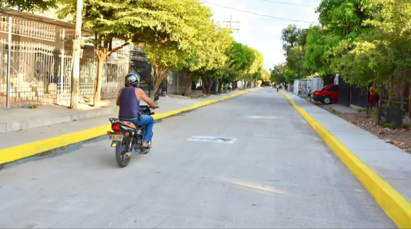 Comuna 4 de Valledupar recibe nueva obra de pavimentación
