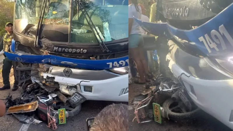 Dos hermanos murieron al chocar de frente contra un bus