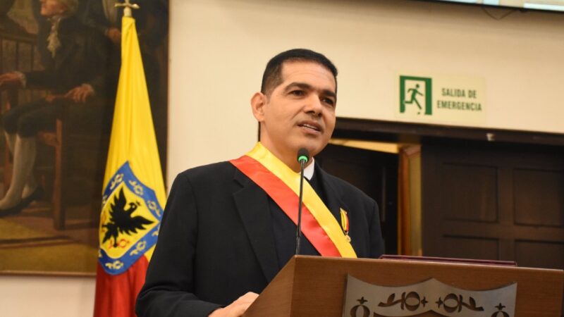 Peter Manjarrés condecorado por el Concejo de Bogotá
