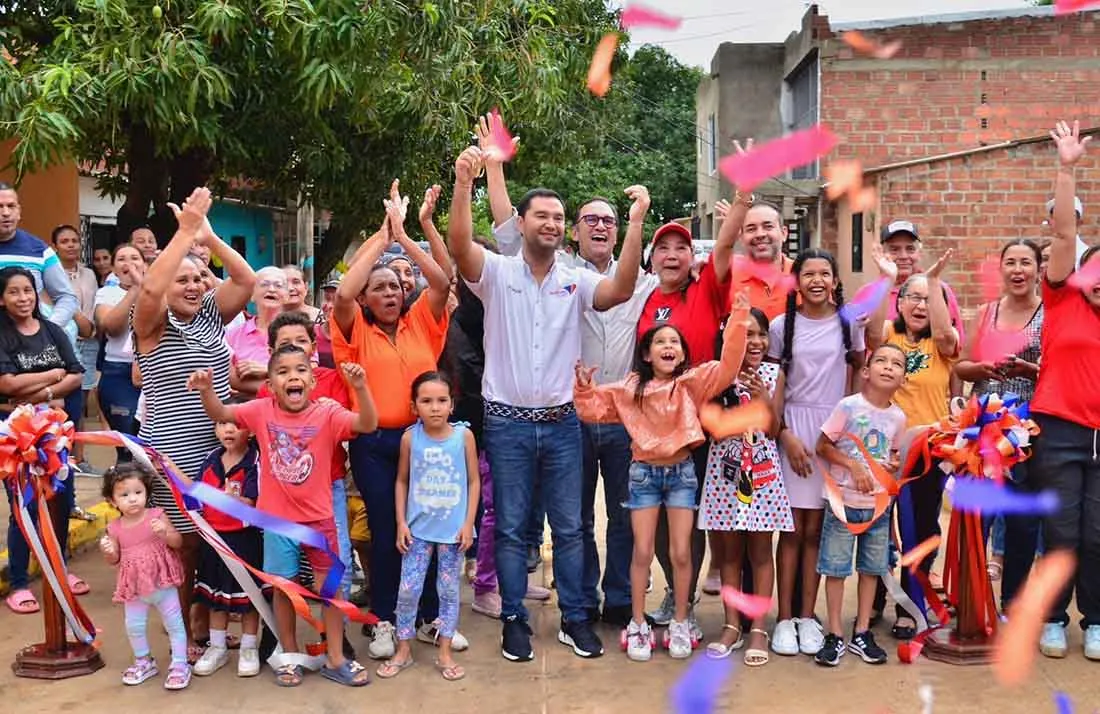 Alcalde sigue inaugurando obras de pavimentación en Valledupar
