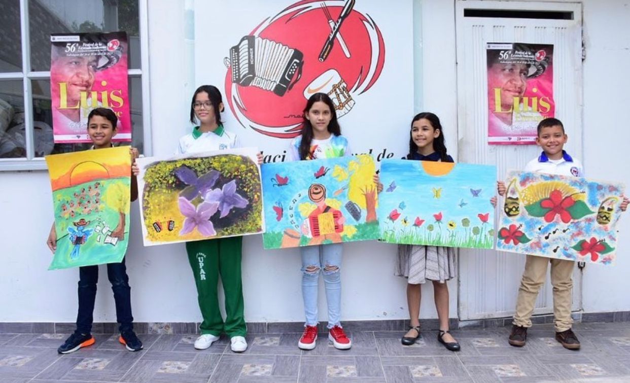 Estos son los ganadores del concurso ´Los niños pintan el Festival Vallenato´
