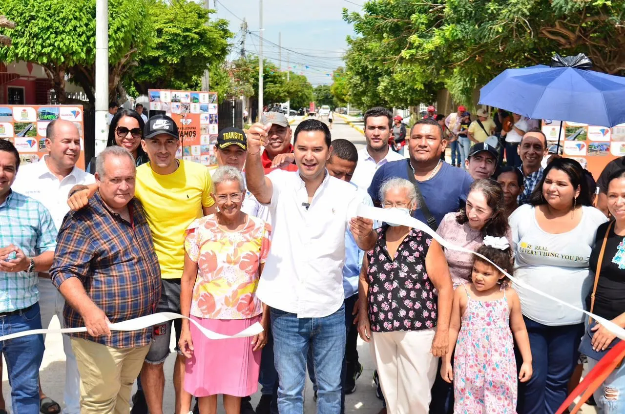 Alcaldía entregó pavimentación en el barrio San Martín