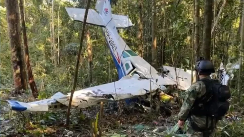 Niños perdidos en selva del Guaviare tras accidente de avioneta aparecieron con vida