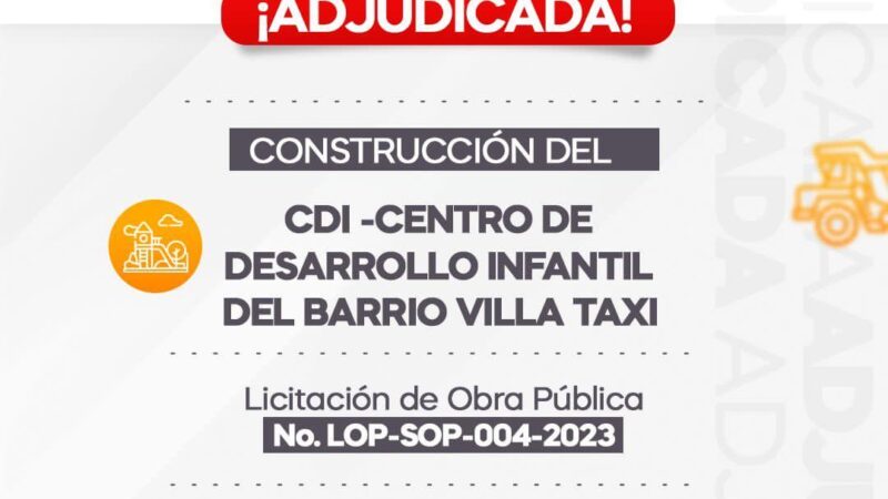 Gobierno municipal de Valledupar adjudicó construcción del CDI del barrio Villa Taxi al sur de la ciudad