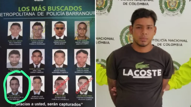 Capturado en Valledupar uno de los más buscados en Barranquilla