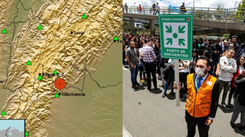 Tres temblores sacudieron a Colombia este jueves