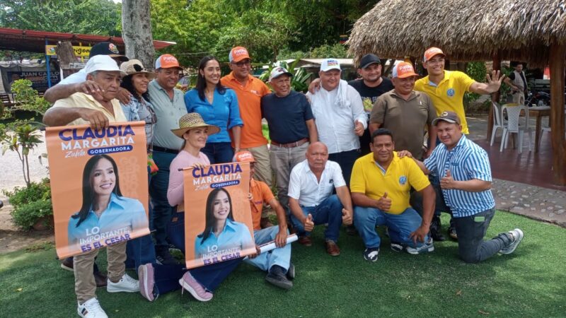 El municipio de Bosconia se mostró complacido con la visita de la candidata a la Gobernación del Cesar, Claudia Margarita Zuleta Murgas