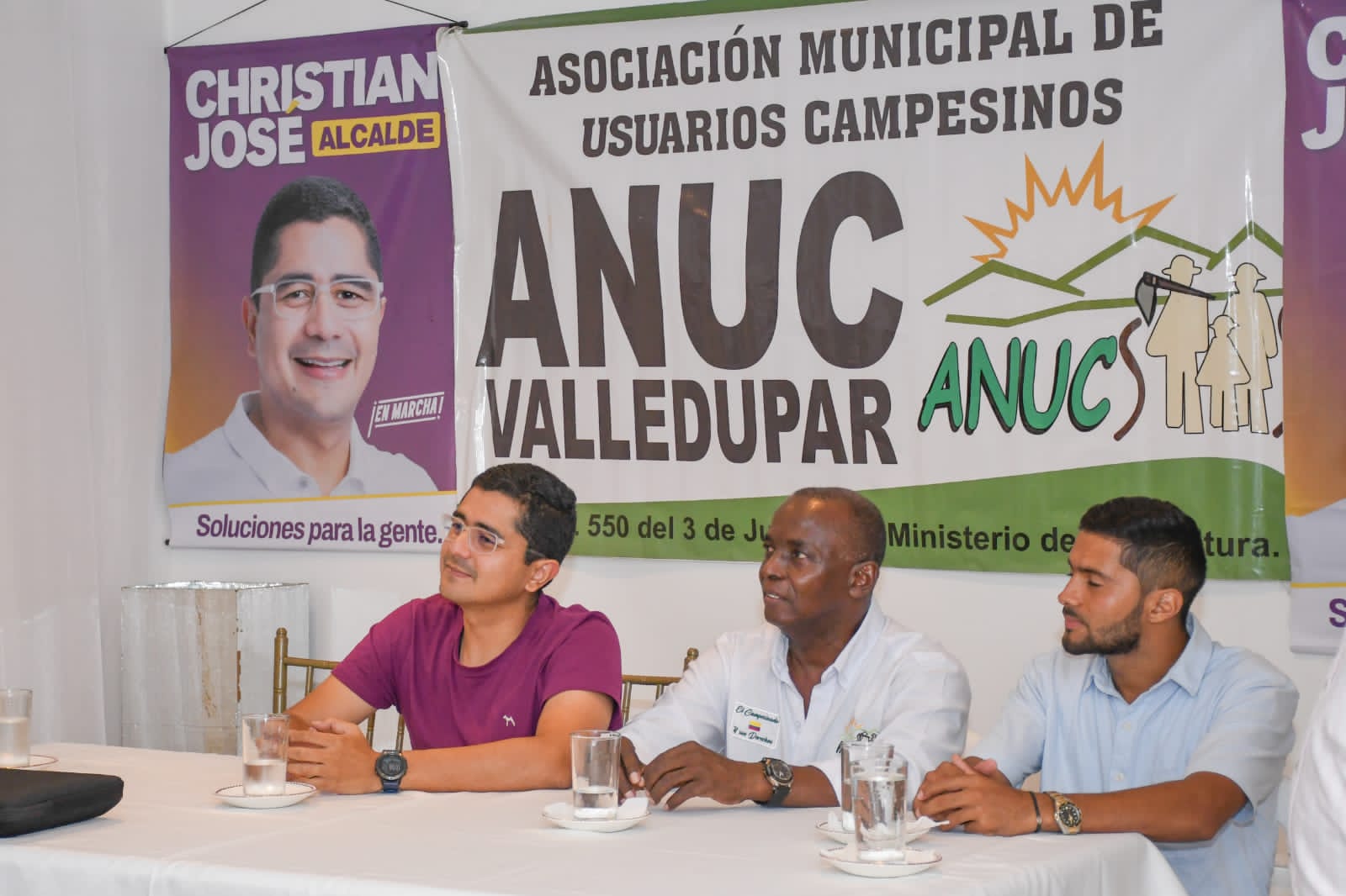 “Un alcalde de nuestro lado”: Asociación de Usuarios Campesinos en Valledupar adhirió a Christian José Moreno