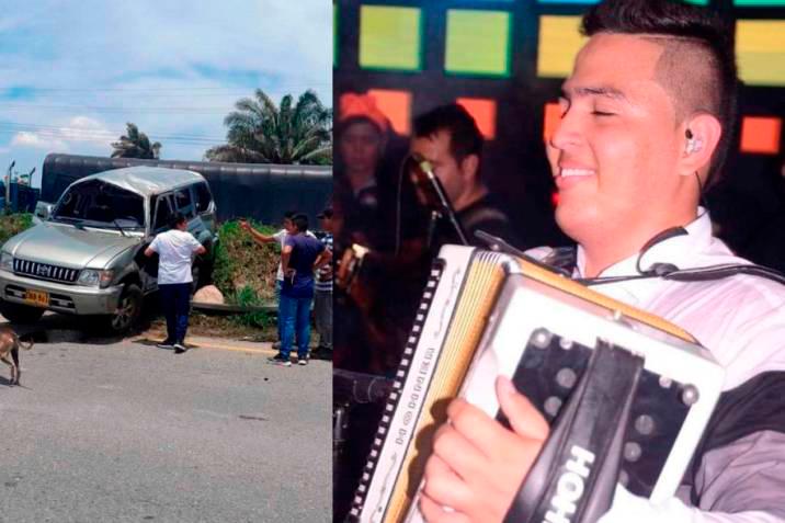 Luto en el vallenato: en aparatoso accidente muere el acordeonero Johan Díaz
