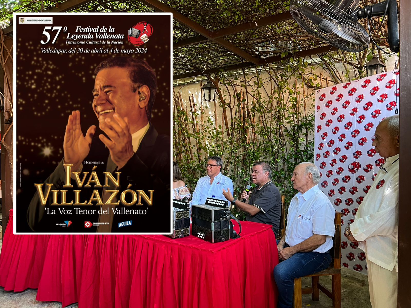 Así es el afiche promocional del Festival Vallenato en homenaje a Iván Villazón