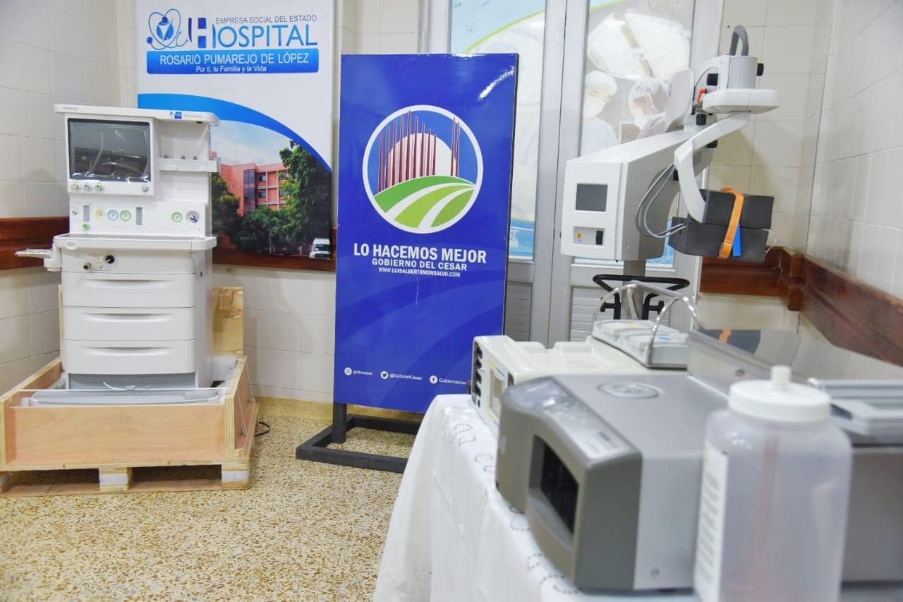 Médicos del Rosario Pumarejo tienen a su disposición equipos de última tecnología, recién entregados por el Gobierno del Cesar