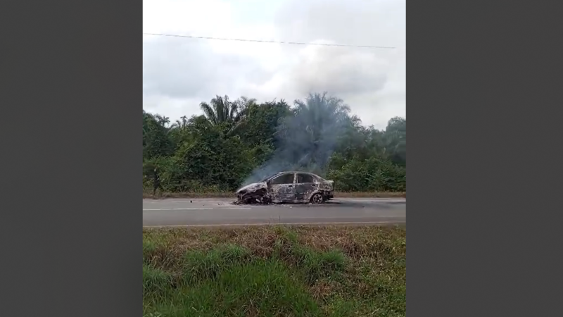 Dos menores mueren incinerados en accidente de tránsito en carreteras del Cesar