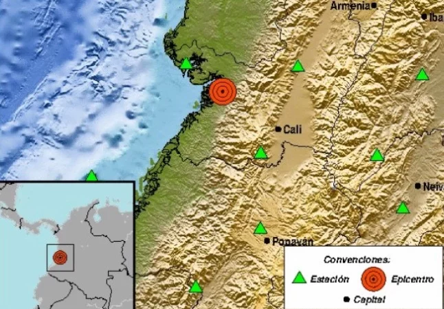 Temblor en Colombia hoy, específicamente en Buenaventura, de magnitud 3,6