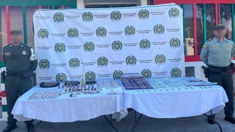 Policía incautó más 15 kilos de pólvora en Valledupar