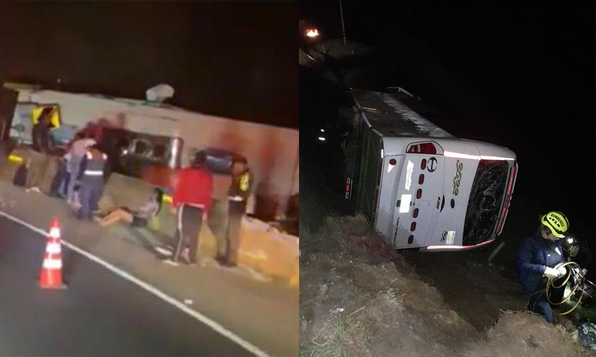 Seis muertos y casi 50 heridos dejan dos accidentes de tránsito de buses turísticos en vías de Antioquia