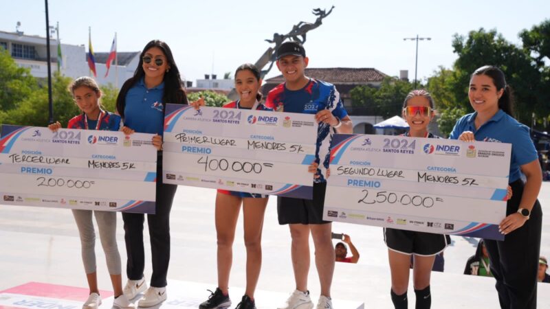 Con exitosa carrera atlética Santos Reyes, Valledupar cerró la fiesta deportiva durante sus 474 años