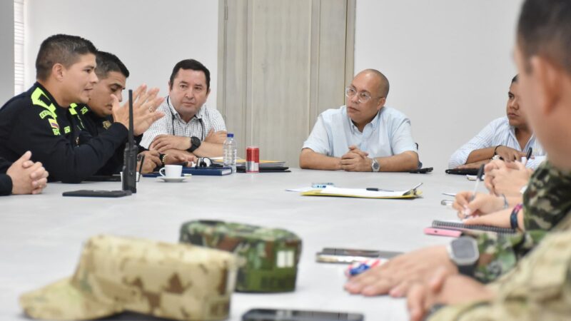 En comité de orden público, aprobados tres proyectos para fortalecer la estrategia Valledupar Segura
