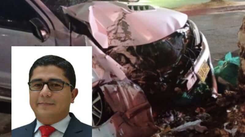 Concejal Cristian Jose Moreno, se accidentó en Valledupar