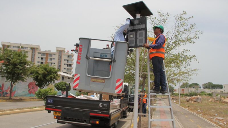 Secretaría de Tránsito y Transporte de Valledupar instaló radares de velocidad en puntos críticos