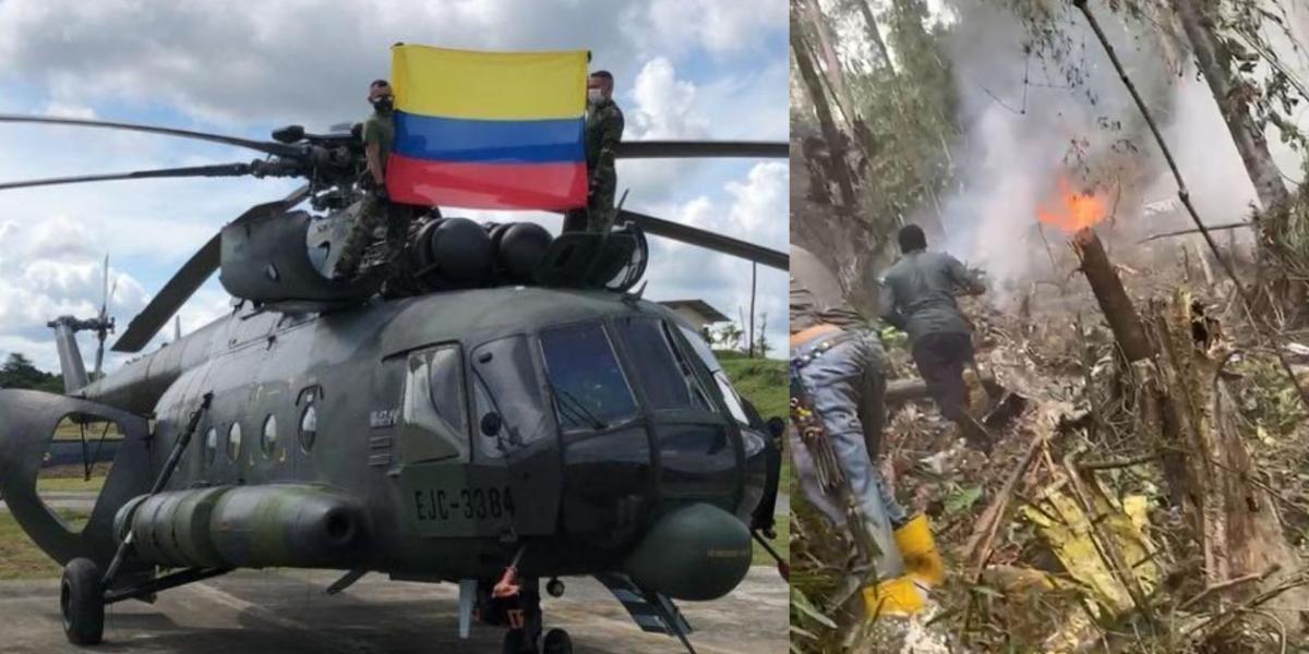 Helicóptero del Ejército Nacional se accidentó en el sur de Bolívar con 9 militares a bordo: no hay sobrevivientes
