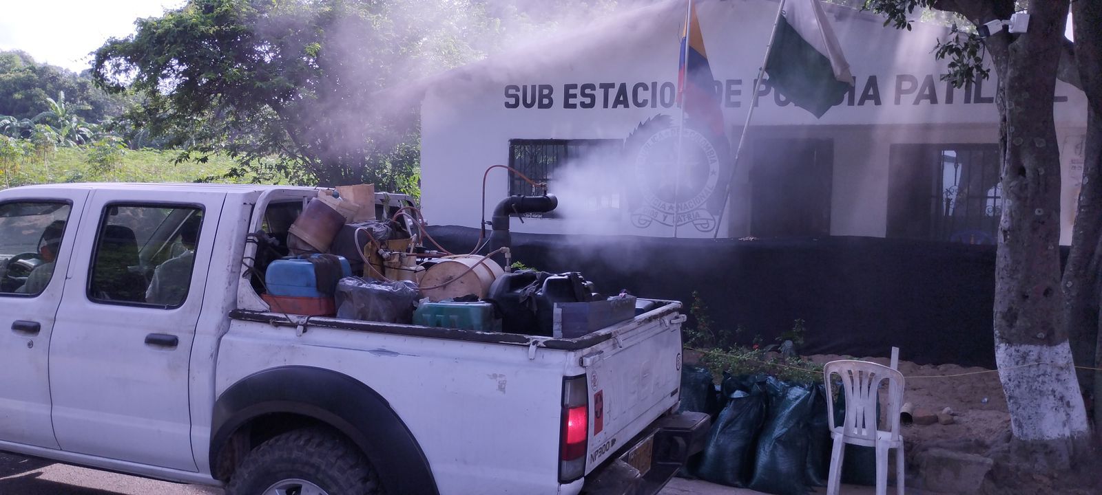 Secretaría Local de Salud realizó jornada de control químico en Patillal y La Mina para combatir el dengue