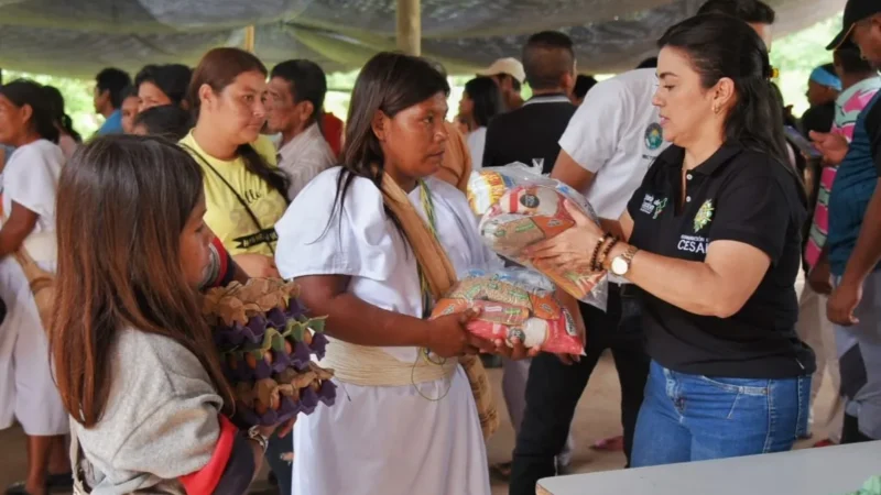 Gobierno del Cesar garantiza alimentación escolar durante vacaciones a más de 7.400 niños, en su mayoría indígenas, en Pueblo Bello