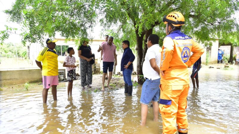 Administración Municipal atiende a comunidades luego de emergencia por fuertes lluvias en el norte de Valledupar