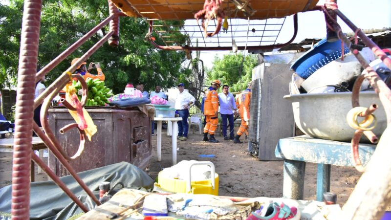 Vendaval en corregimiento de Valledupar, causó estragos