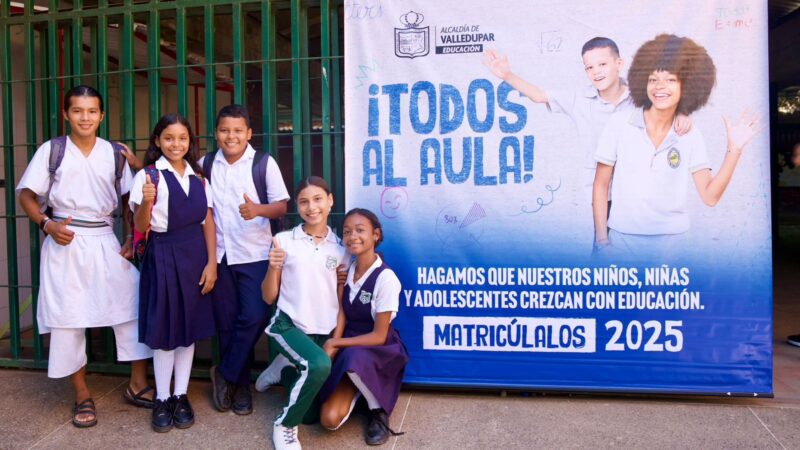 Campaña ‘Todos al Aula’ busca escolarizar a más de 5.600 niños en Valledupar