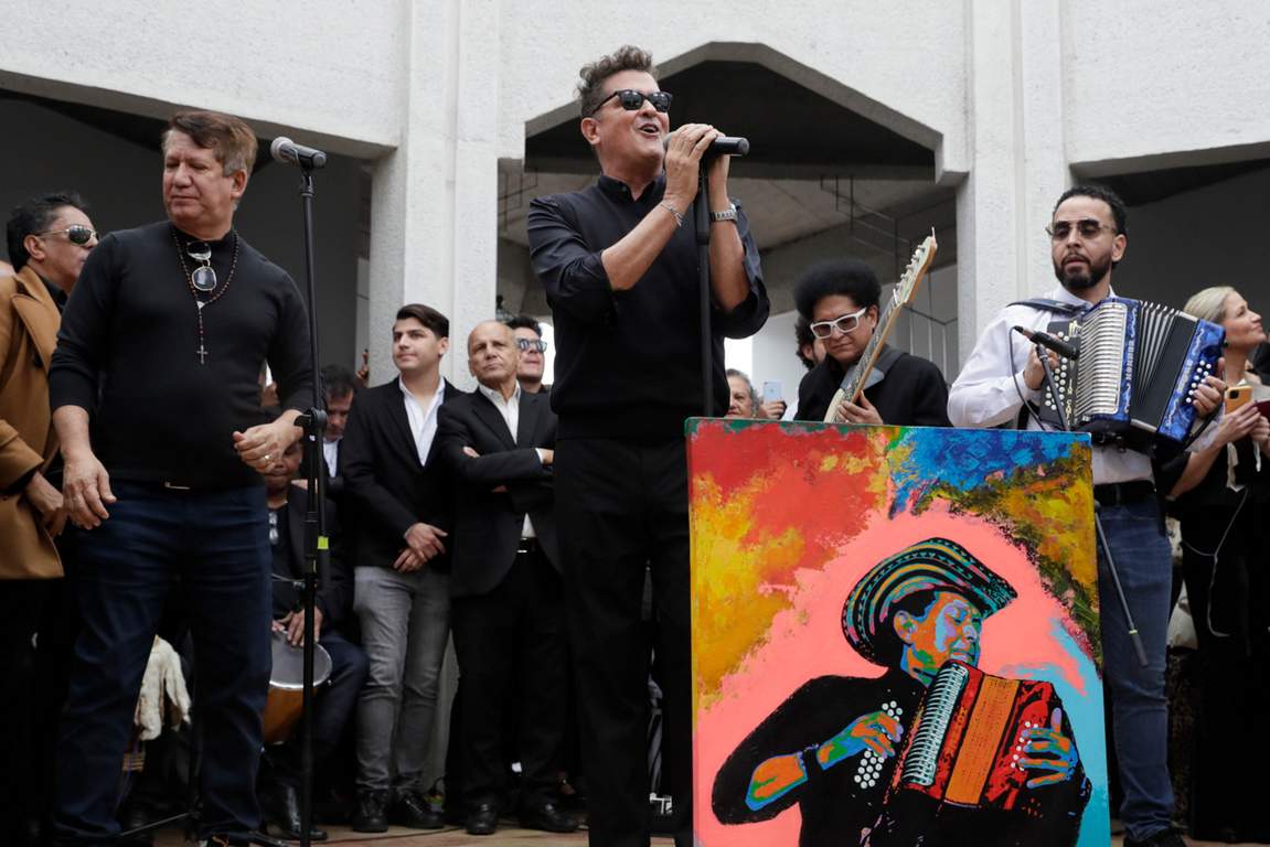 Con música fue despedido Egidio Cuadrado en Bogotá