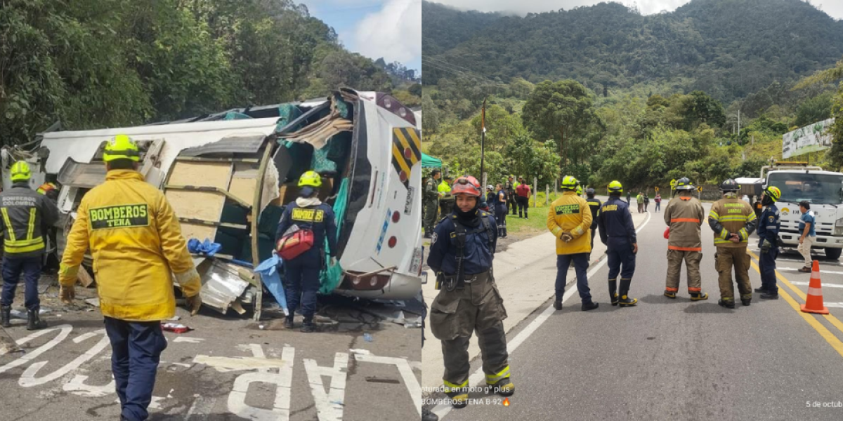 Sube a seis la cifra de muertos tras el accidente en la vía Bogotá – La Mesa en el que bus que transportaba a estudiantes se volcó
