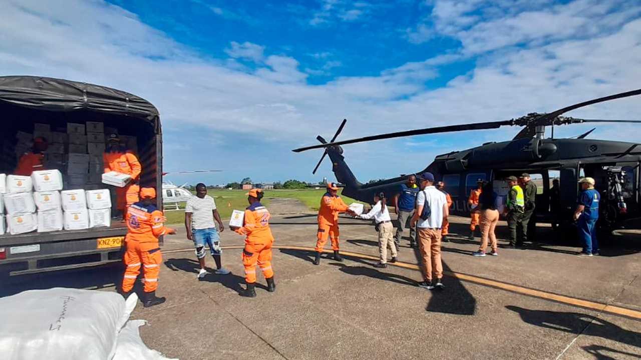 Más de 37 mil familias en el Chocó afectadas por fuertes lluvias recibieron asistencia humanitaria 