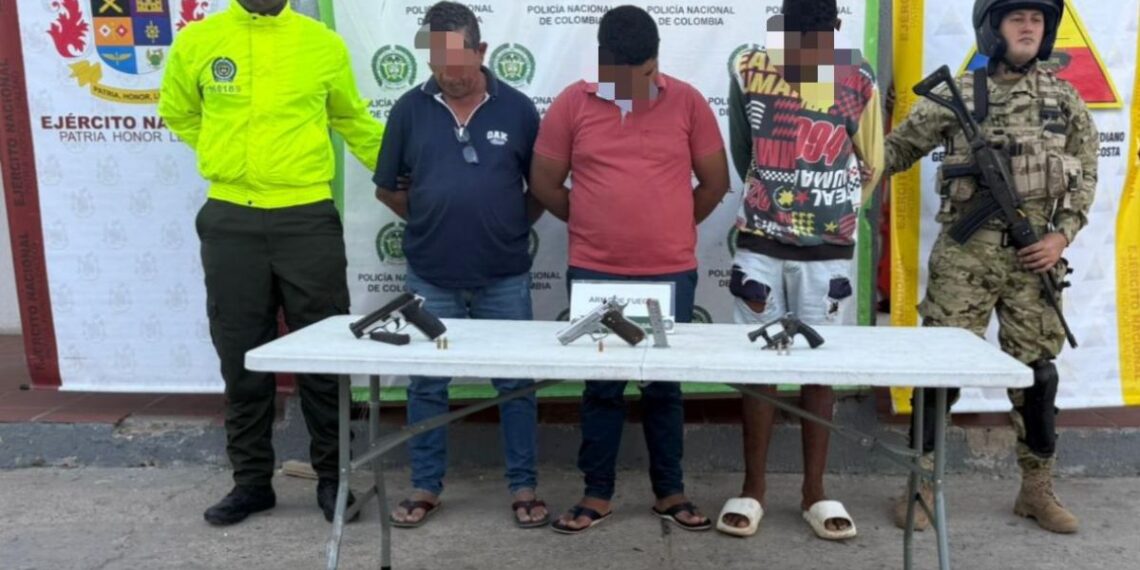 Capturan a tres presuntos integrantes del Clan del Golfo en Maicao dedicados a extorsión y homicidios