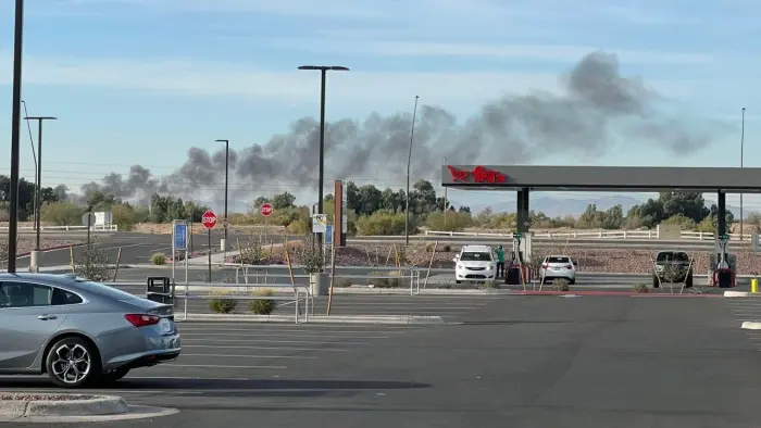 Dos aviones chocaron en el aire en Arizona, Estados Unidos