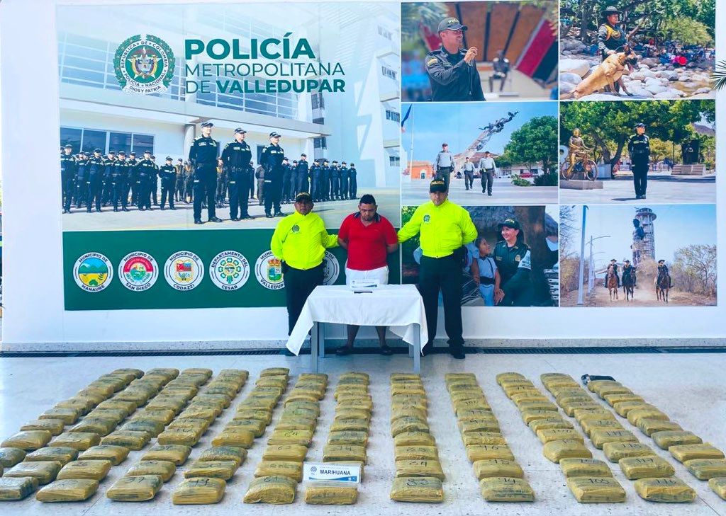 Incautan más de 100 kilos de marihuana mediante allanamiento en el barrio Mareigua de Valledupar