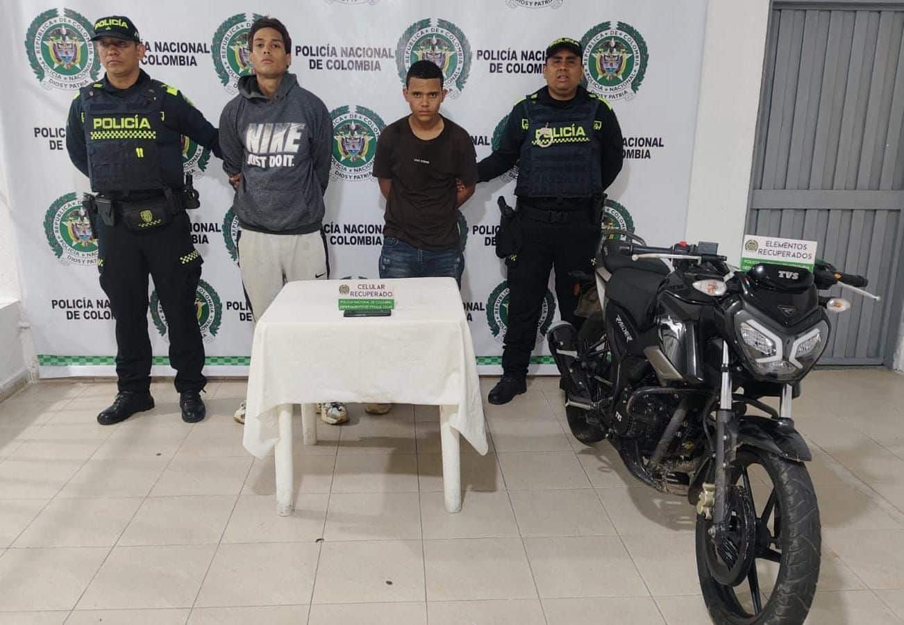 Cinco capturados en las últimas horas en Valledupar por diferentes modalidades de hurto