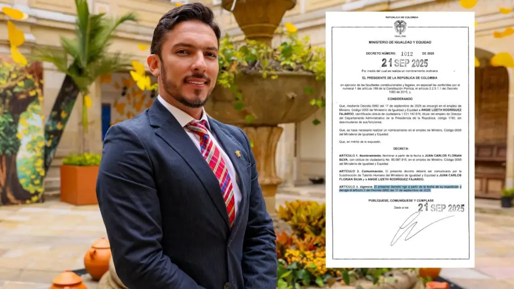 Juan Carlos Florián vuelve a ser designado ministro de Igualdad