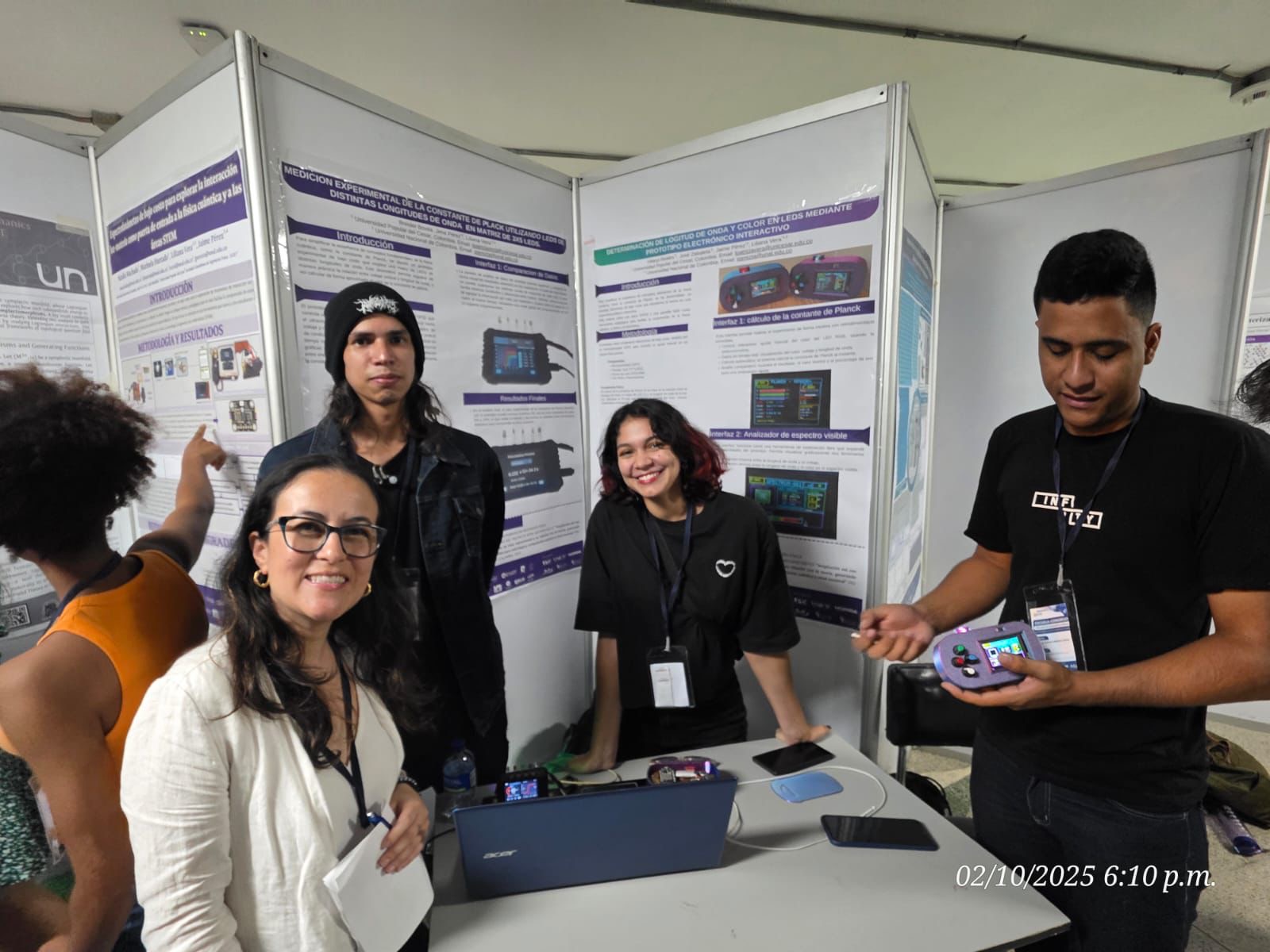 Estudiantes y docente de Electrónica de la UPC obtuvieron reconocimiento en Congreso Nacional de Física Cuántica